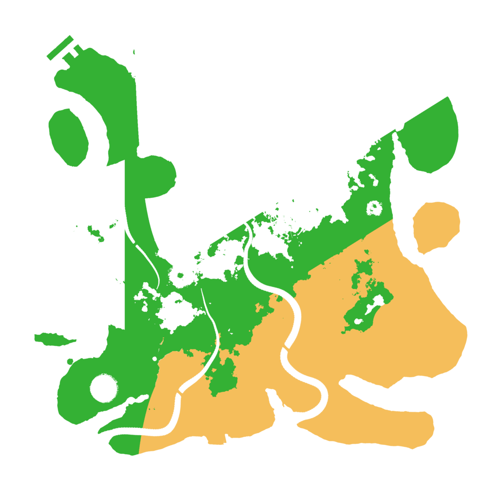 Biome Rust Map: Procedural Map, Size: 3200, Seed: 8745423