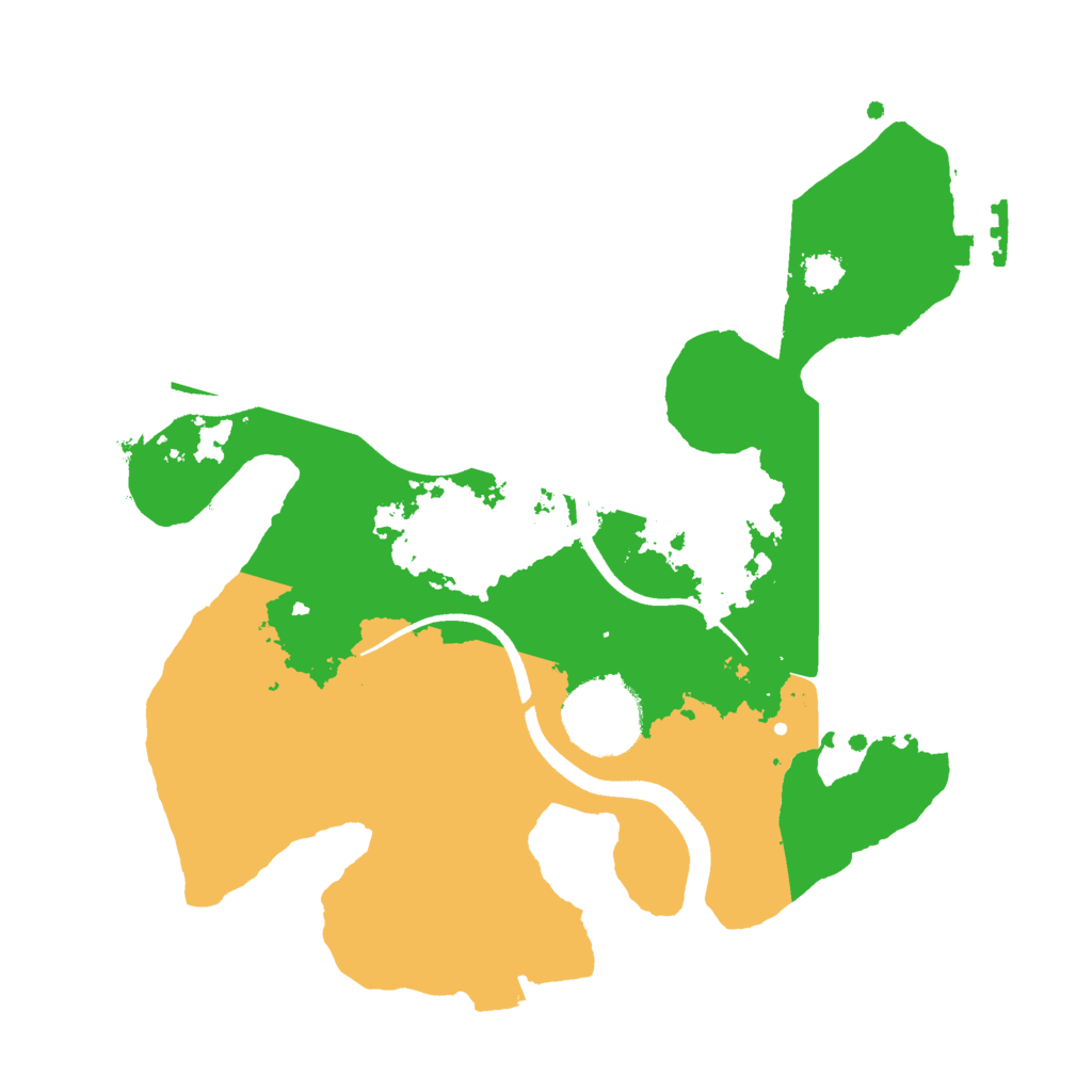 Biome Rust Map: Procedural Map, Size: 2500, Seed: 1111831614