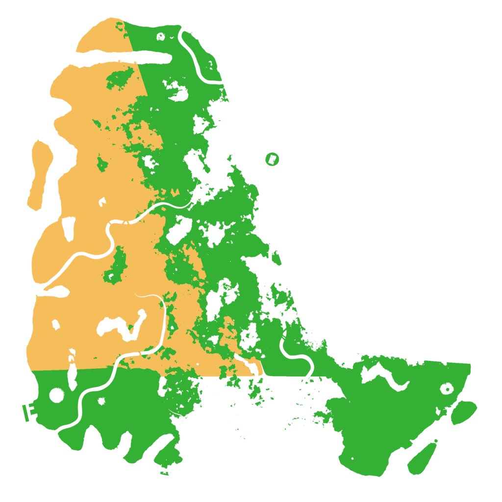 Biome Rust Map: Procedural Map, Size: 6000, Seed: 557736553