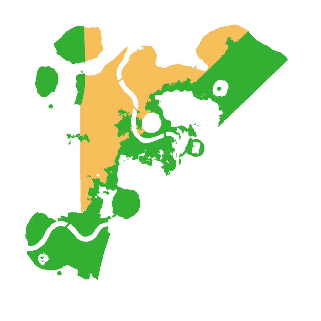 Biome Rust Map: Procedural Map, Size: 3000, Seed: 95401593