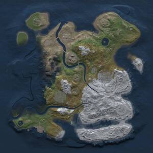 Thumbnail Rust Map: Procedural Map, Size: 3000, Seed: 95401593, 10 Monuments