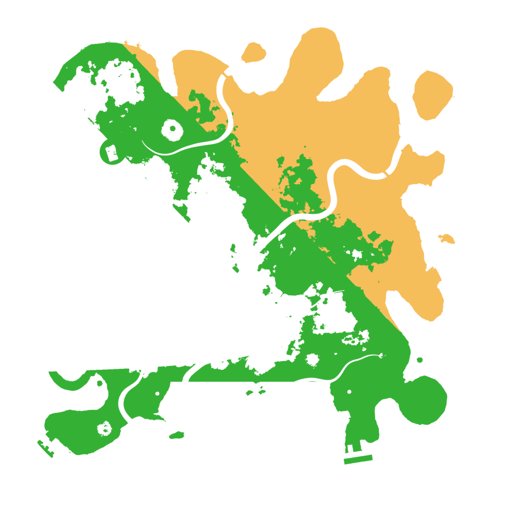 Biome Rust Map: Procedural Map, Size: 3600, Seed: 631