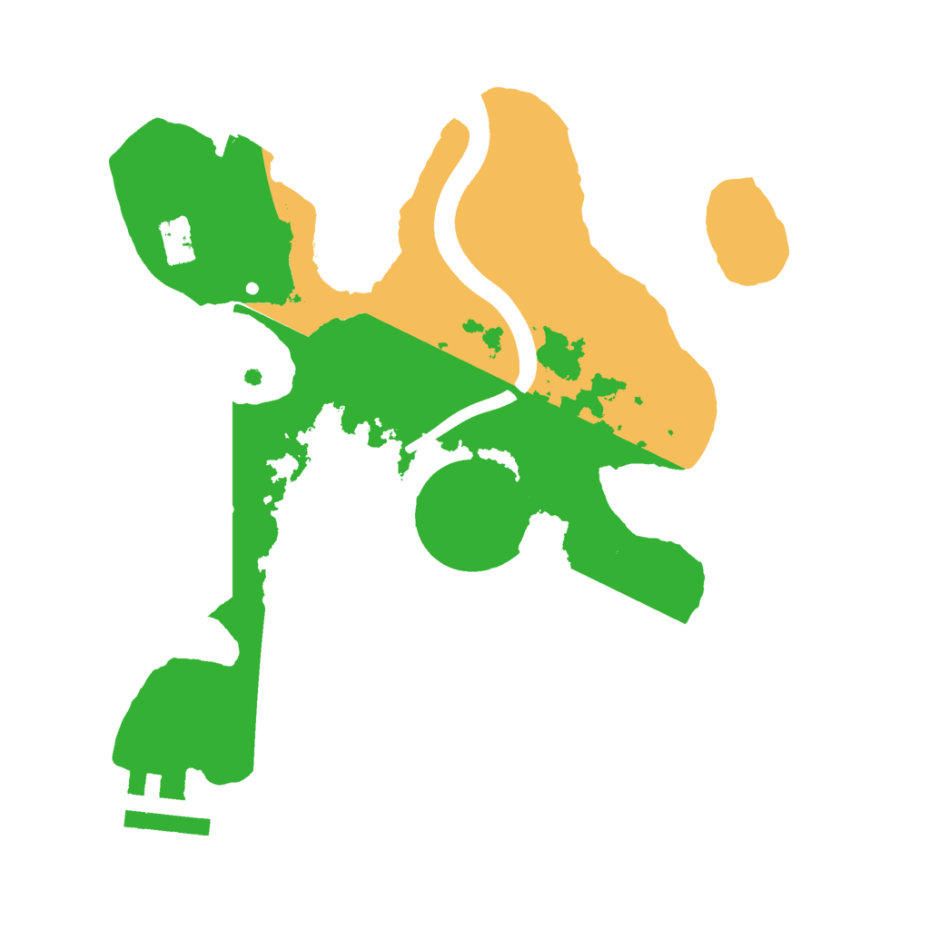 Biome Rust Map: Procedural Map, Size: 2200, Seed: 47023