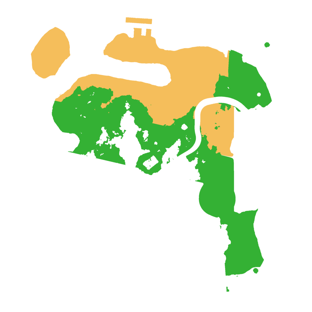 Biome Rust Map: Procedural Map, Size: 2400, Seed: 567834435