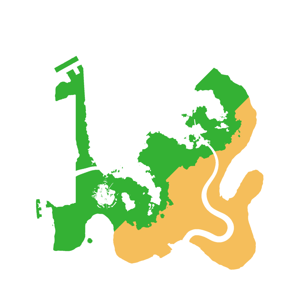 Biome Rust Map: Procedural Map, Size: 2400, Seed: 4657248