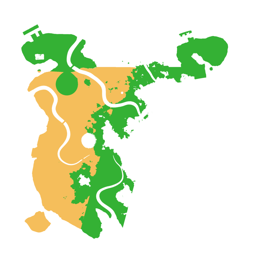 Biome Rust Map: Procedural Map, Size: 3200, Seed: 38281405
