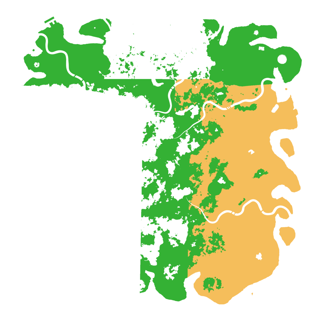 Biome Rust Map: Procedural Map, Size: 6000, Seed: 1234458