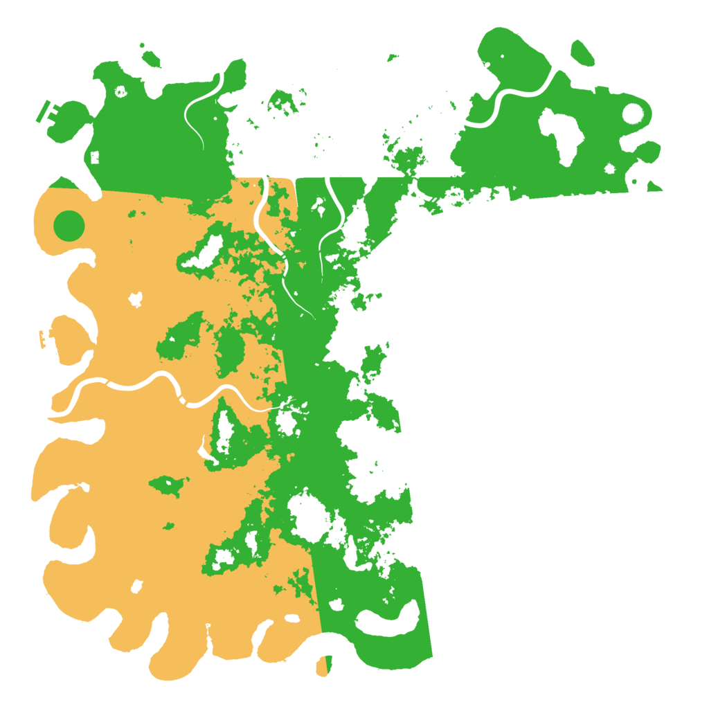 Biome Rust Map: Procedural Map, Size: 6000, Seed: 892403342
