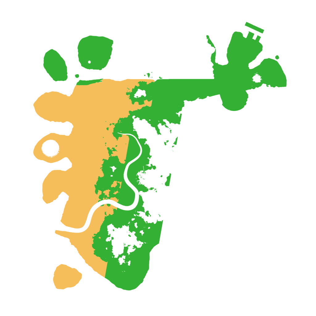 Biome Rust Map: Procedural Map, Size: 3250, Seed: 833432759