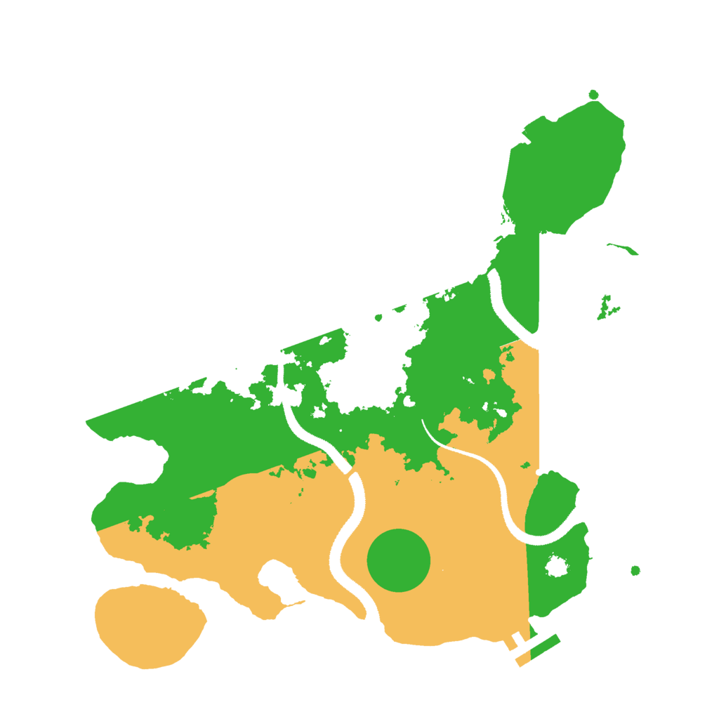 Biome Rust Map: Procedural Map, Size: 3000, Seed: 14878