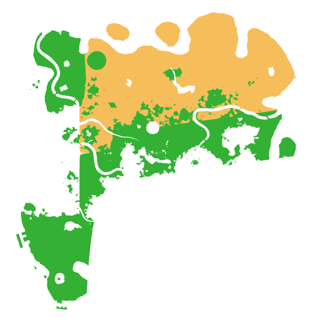 Biome Rust Map: Procedural Map, Size: 4500, Seed: 17090665