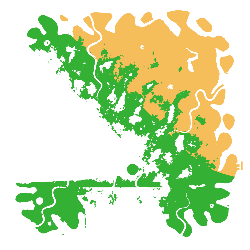 Biome Rust Map: Procedural Map, Size: 6000, Seed: 75643