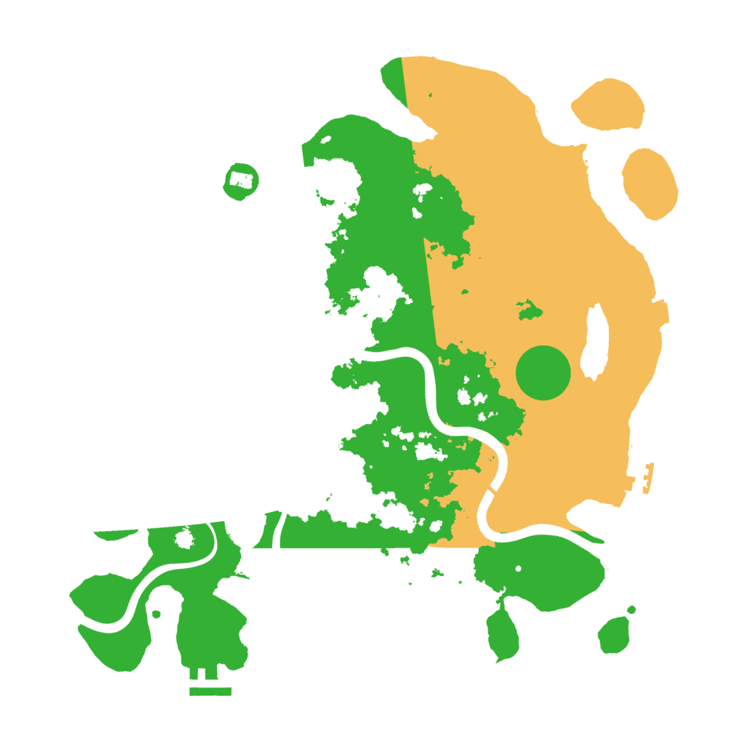Biome Rust Map: Procedural Map, Size: 3515, Seed: 2022