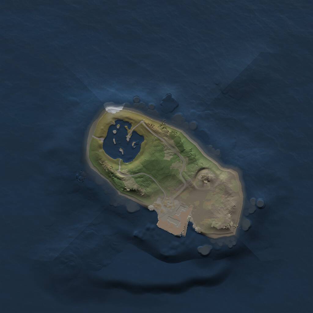 Rust Map: Procedural Map, Size: 1200, Seed: 1586544950, 2 Monuments