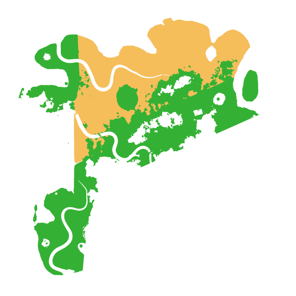 Biome Rust Map: Procedural Map, Size: 3700, Seed: 269446594
