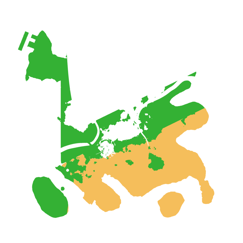 Biome Rust Map: Procedural Map, Size: 2500, Seed: 619995482