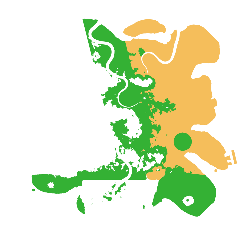 Biome Rust Map: Procedural Map, Size: 3500, Seed: 78276