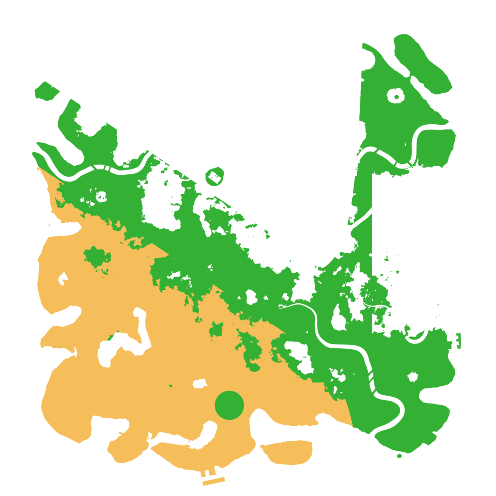 Biome Rust Map: Procedural Map, Size: 4500, Seed: 117511