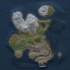 Thumbnail Rust Map: Procedural Map, Size: 2200, Seed: 897042879, 7 Monuments