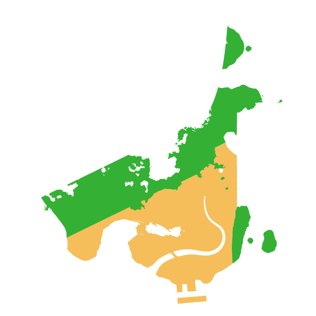 Biome Rust Map: Procedural Map, Size: 2200, Seed: 897042879