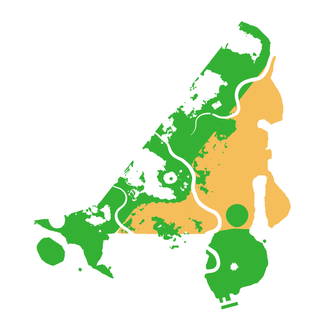 Biome Rust Map: Procedural Map, Size: 3700, Seed: 36132513