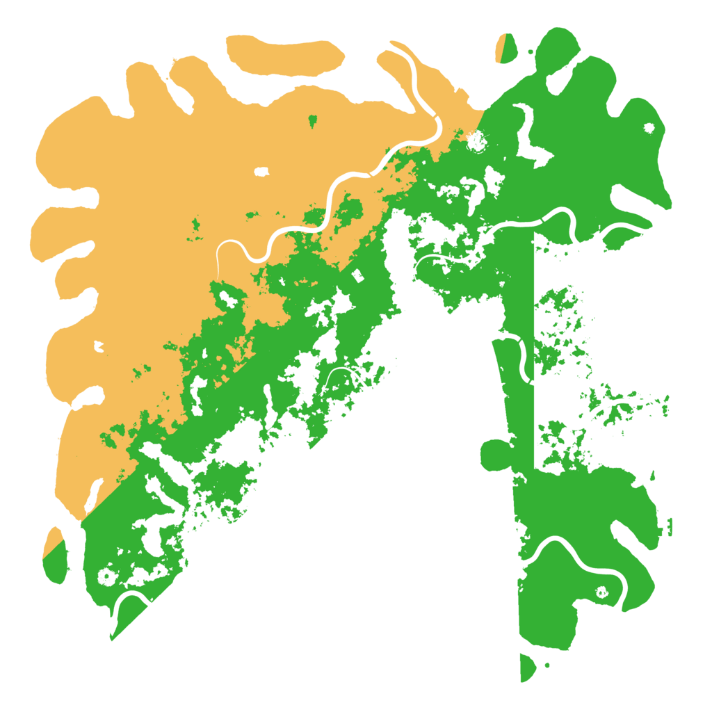 Biome Rust Map: Procedural Map, Size: 6000, Seed: 811061013
