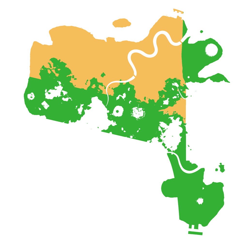 Biome Rust Map: Procedural Map, Size: 3500, Seed: 700346295