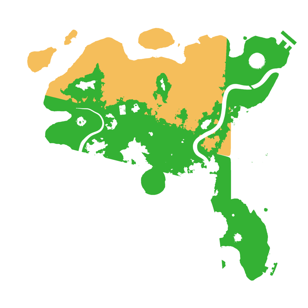 Biome Rust Map: Procedural Map, Size: 3400, Seed: 2984039