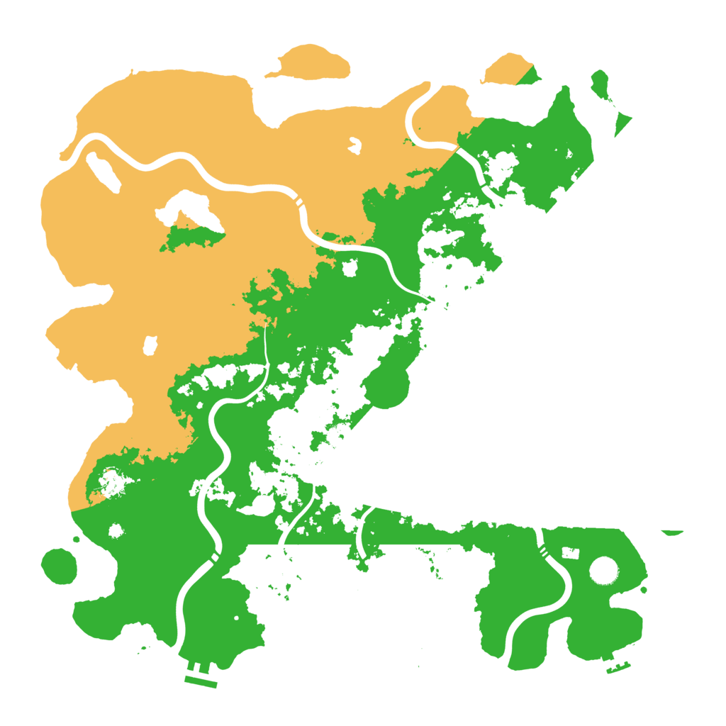Biome Rust Map: Procedural Map, Size: 4500, Seed: 994588778