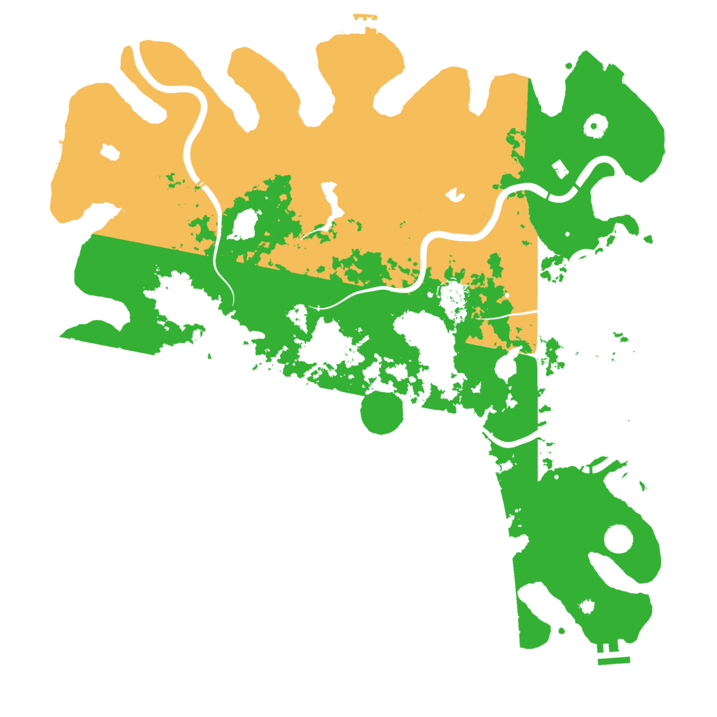Biome Rust Map: Procedural Map, Size: 4500, Seed: 512345