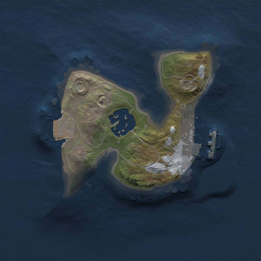 Rust Map: Procedural Map, Size: 1500, Seed: 795200415, 3 Monuments