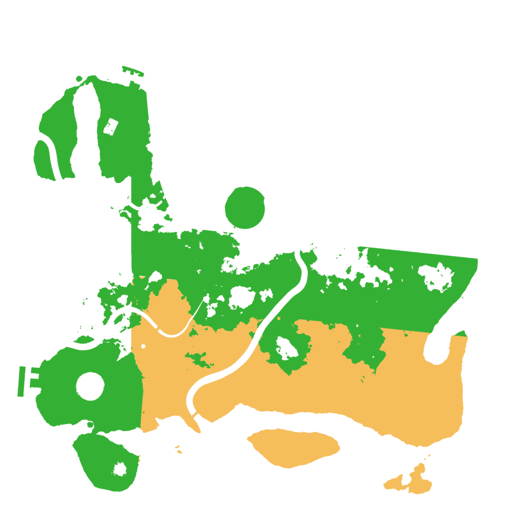 Biome Rust Map: Procedural Map, Size: 3500, Seed: 554508683