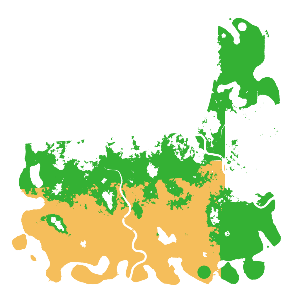 Biome Rust Map: Procedural Map, Size: 6000, Seed: 234567891