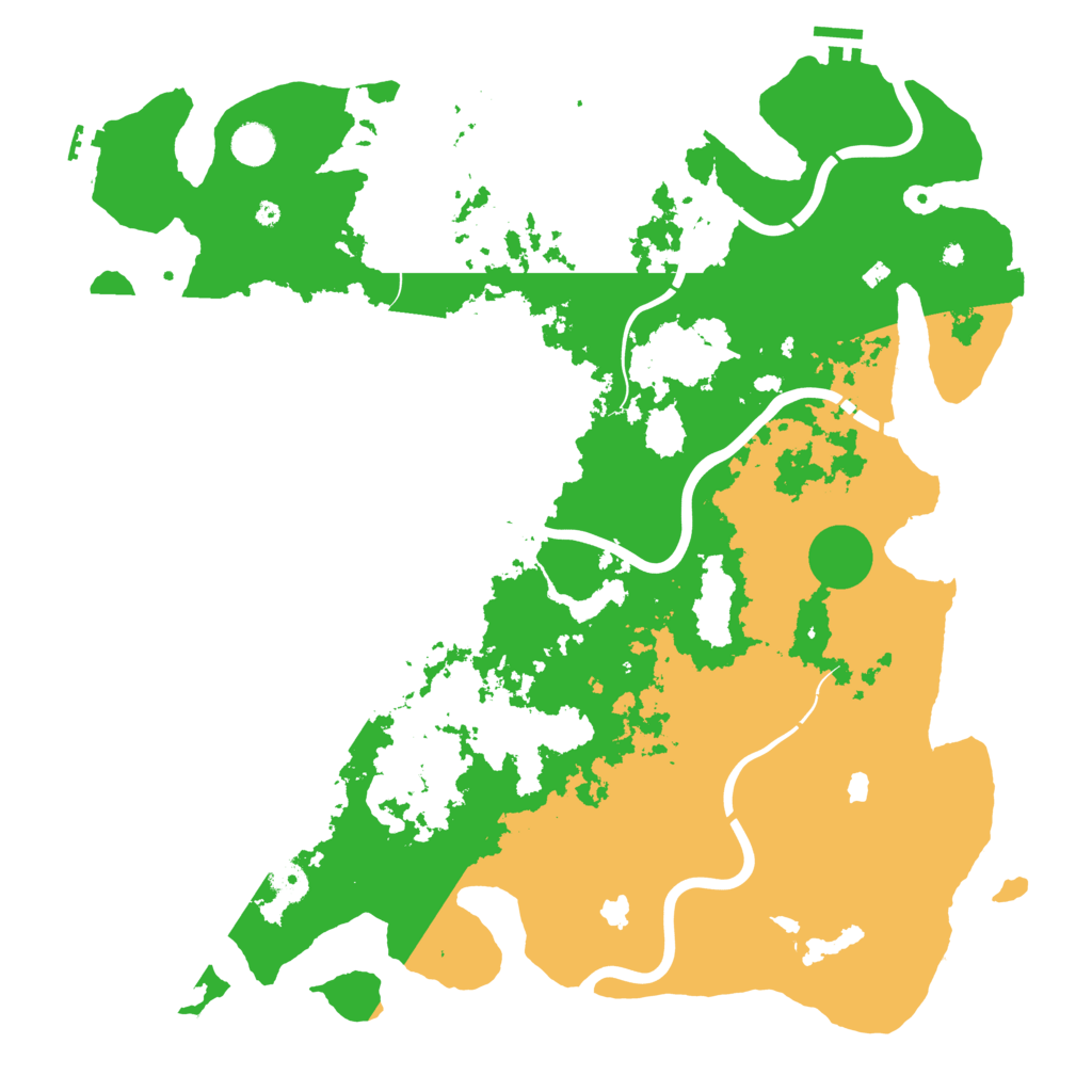 Biome Rust Map: Procedural Map, Size: 4500, Seed: 458977761