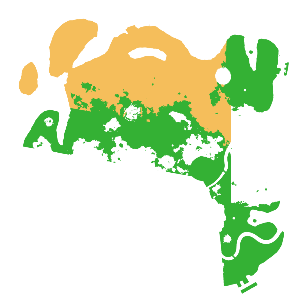 Biome Rust Map: Procedural Map, Size: 3500, Seed: 43286