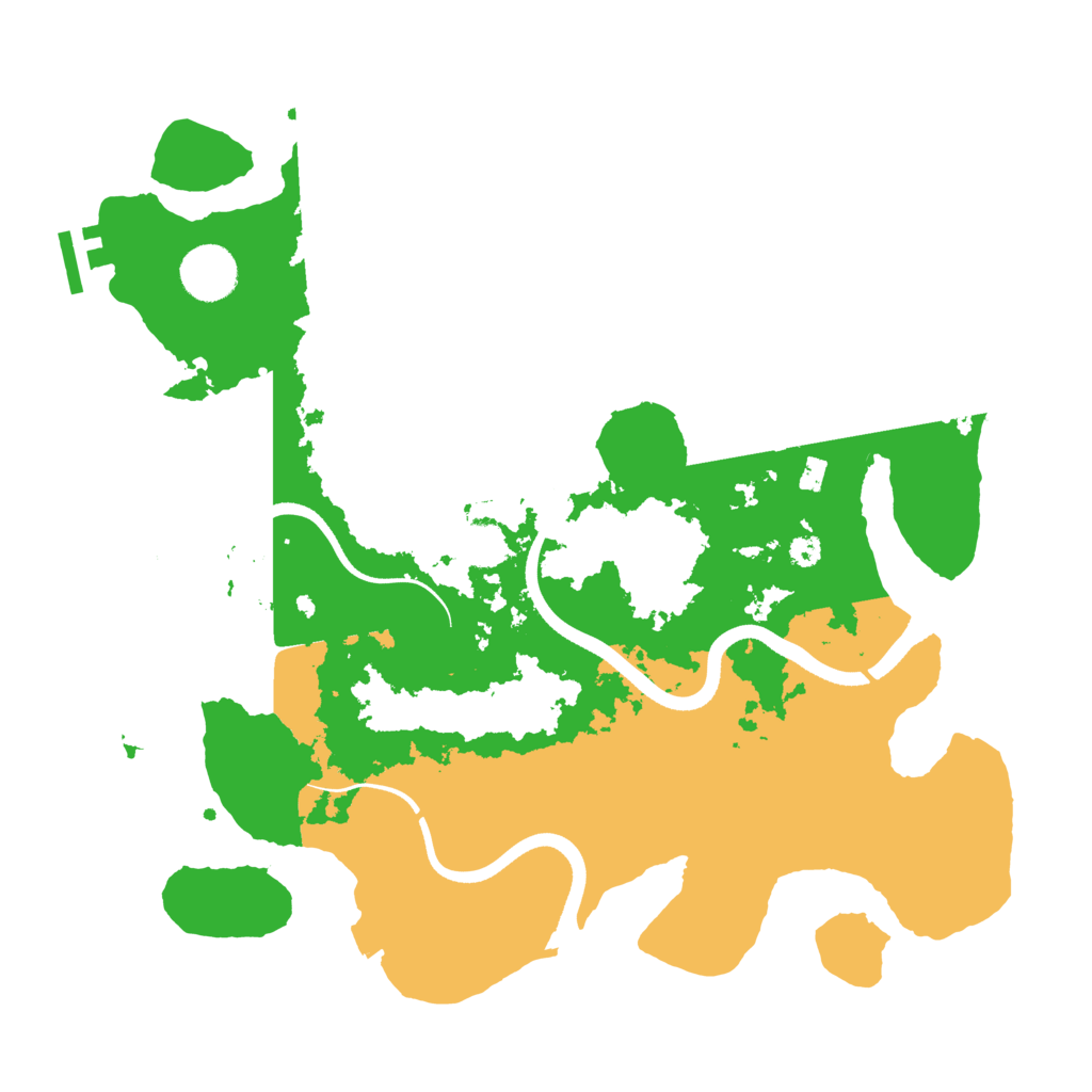 Biome Rust Map: Procedural Map, Size: 3500, Seed: 863521