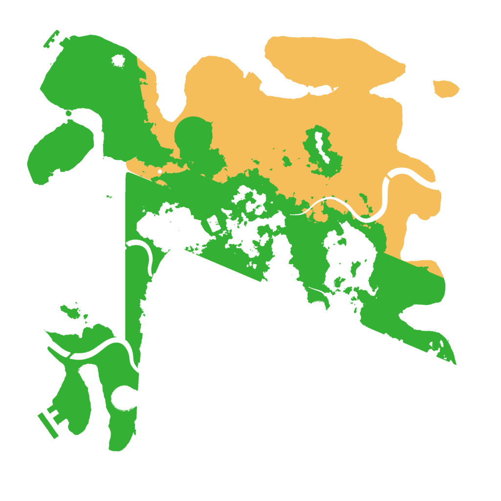 Biome Rust Map: Procedural Map, Size: 3500, Seed: 953831569