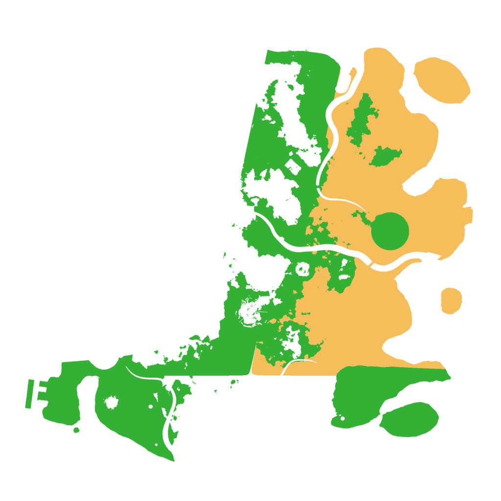 Biome Rust Map: Procedural Map, Size: 3500, Seed: 1605160381
