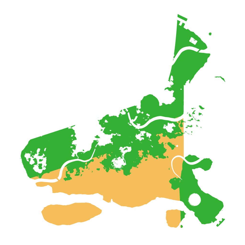 Biome Rust Map: Procedural Map, Size: 3500, Seed: 843694821