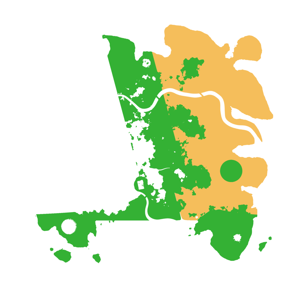 Biome Rust Map: Procedural Map, Size: 3500, Seed: 579455547