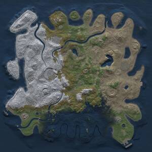 Thumbnail Rust Map: Procedural Map, Size: 4250, Seed: 77696797, 14 Monuments