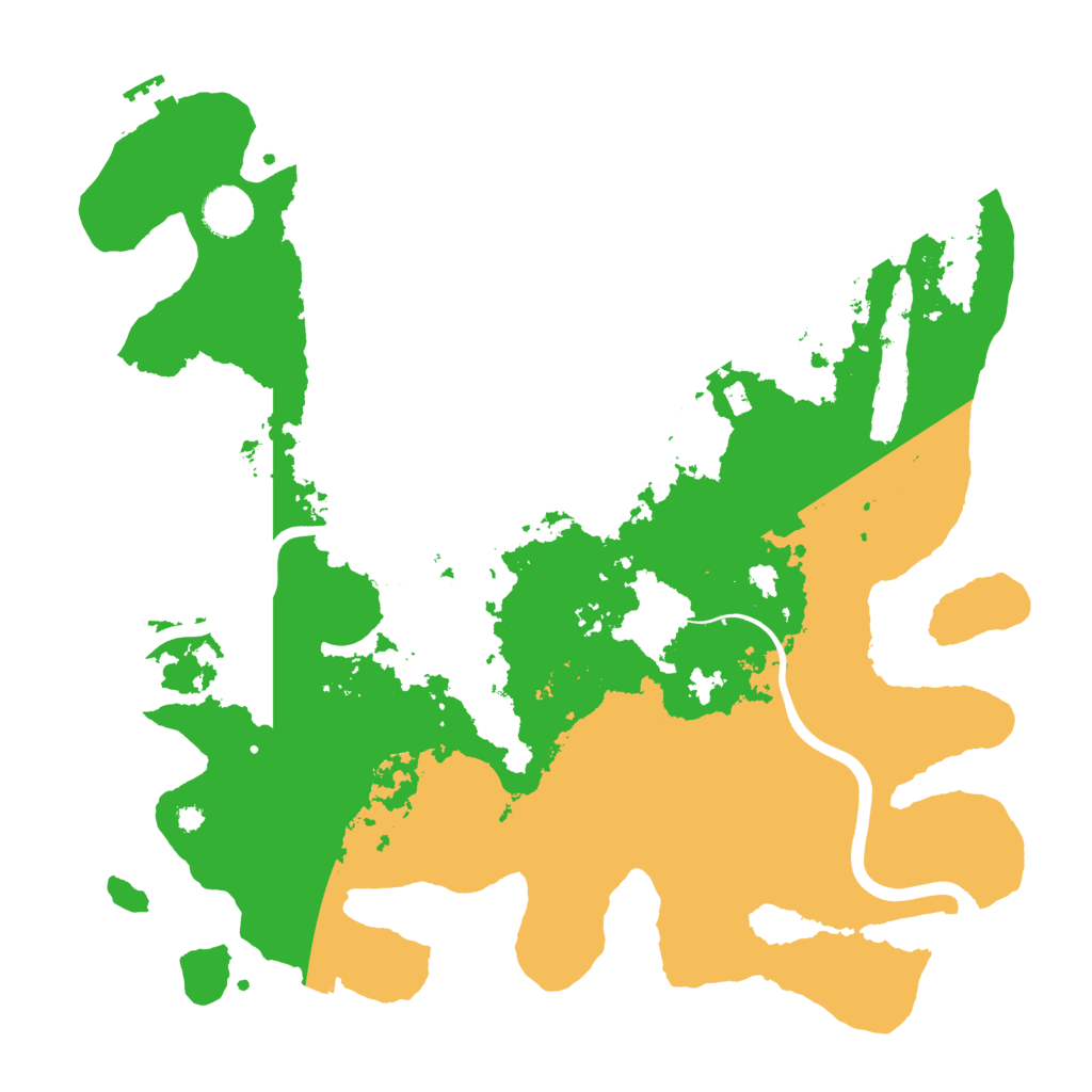 Biome Rust Map: Procedural Map, Size: 3800, Seed: 383920