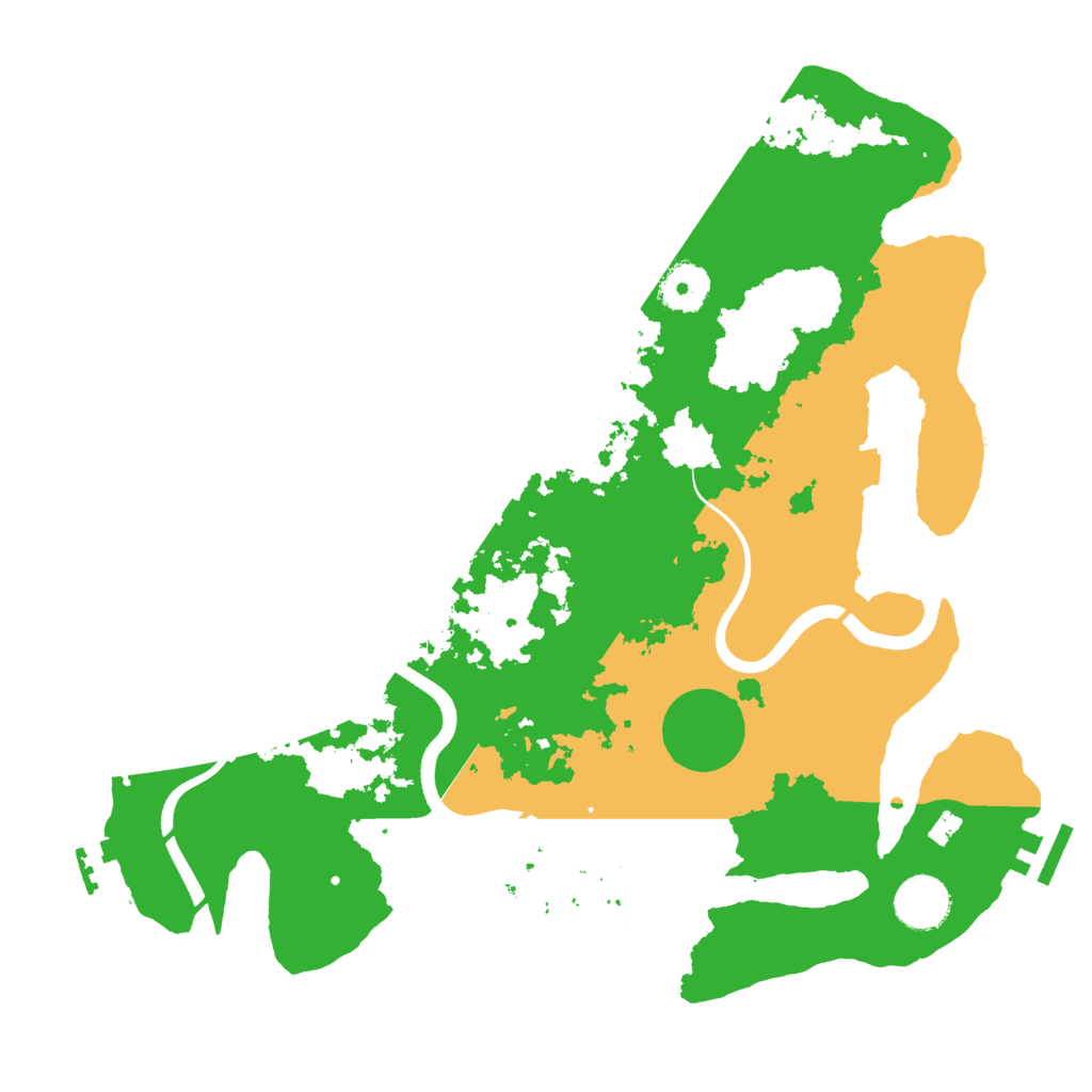 Biome Rust Map: Procedural Map, Size: 3500, Seed: 657872