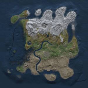 Thumbnail Rust Map: Procedural Map, Size: 3250, Seed: 824718680, 11 Monuments