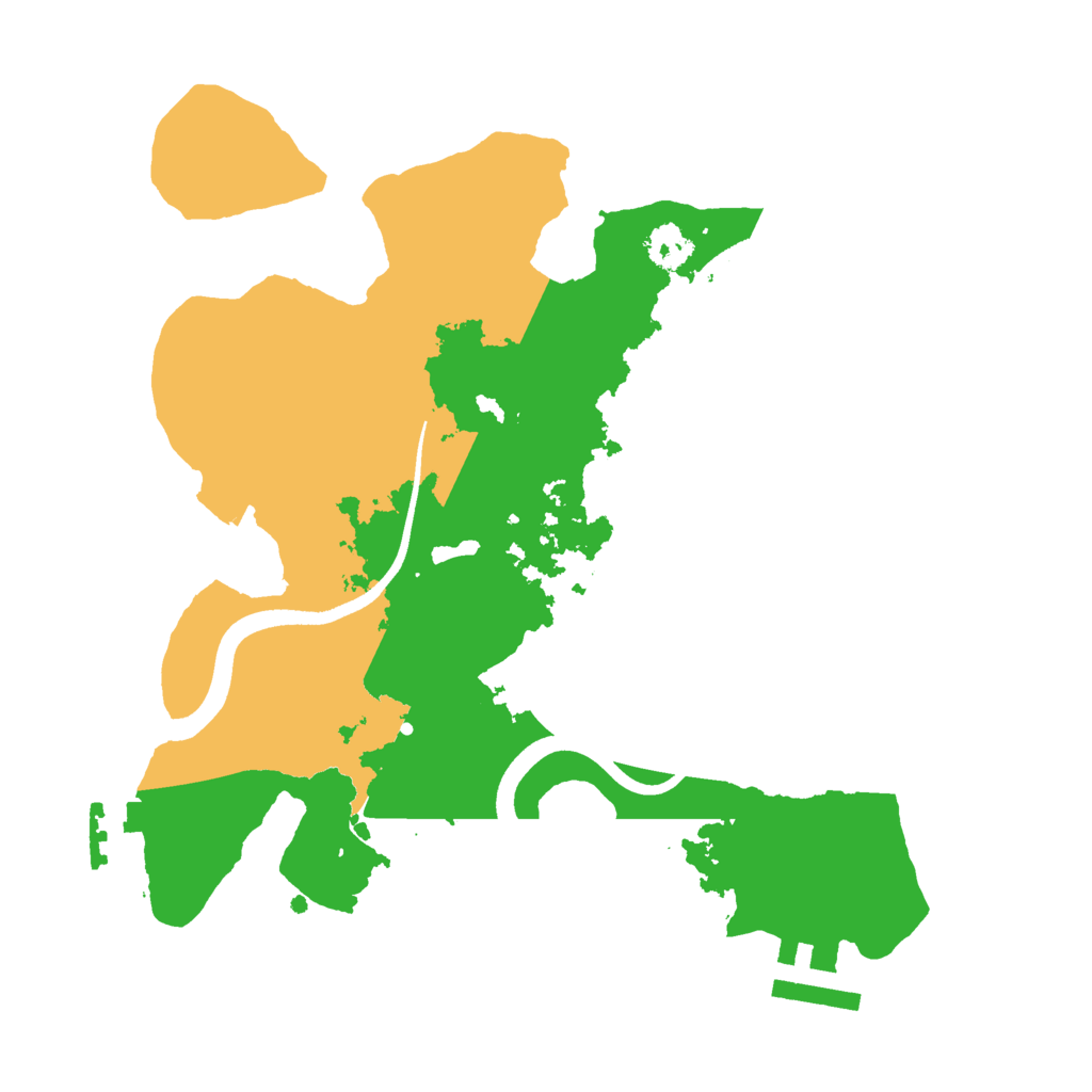 Biome Rust Map: Procedural Map, Size: 2500, Seed: 795200415