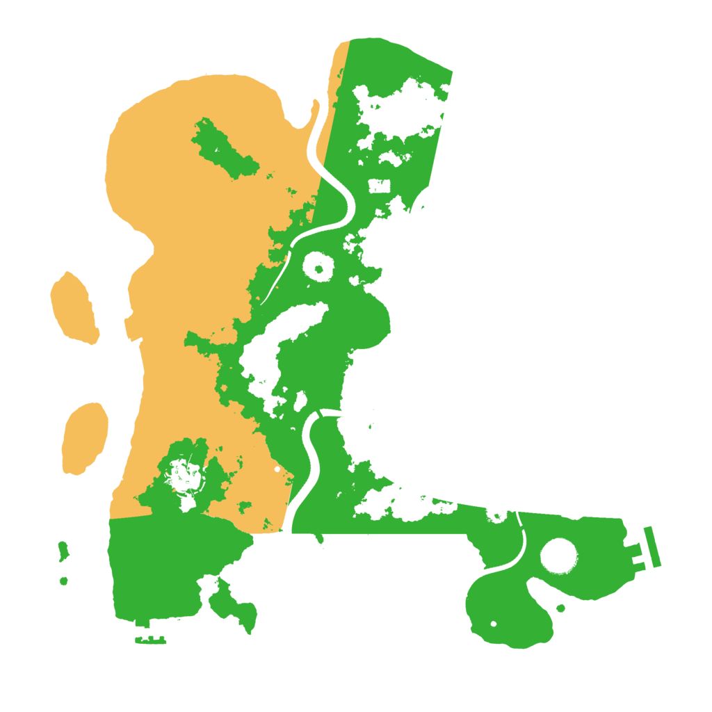 Biome Rust Map: Procedural Map, Size: 3500, Seed: 2063225217