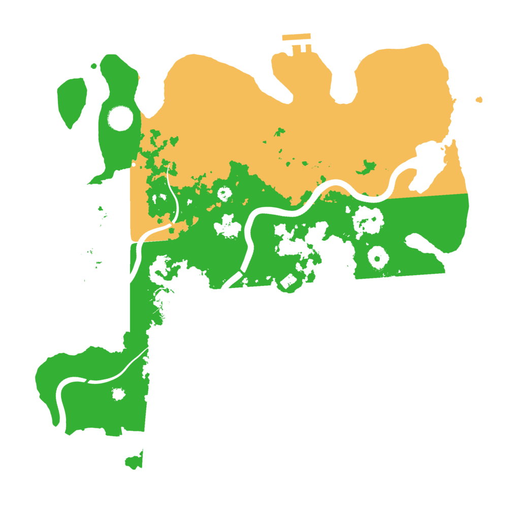 Biome Rust Map: Procedural Map, Size: 3700, Seed: 202252