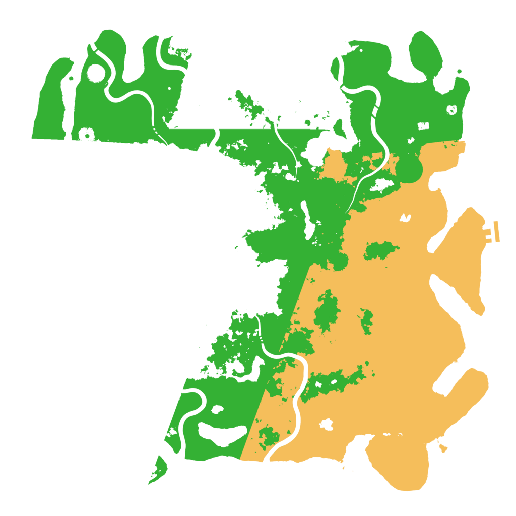 Biome Rust Map: Procedural Map, Size: 5000, Seed: 1967598571