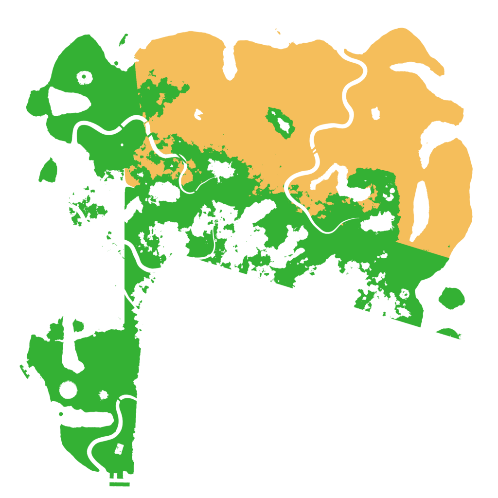 Biome Rust Map: Procedural Map, Size: 5000, Seed: 1955