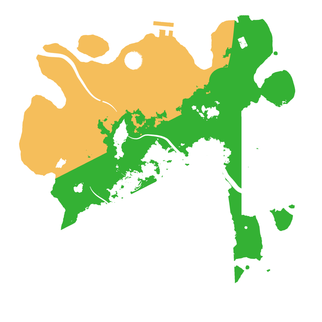Biome Rust Map: Procedural Map, Size: 3200, Seed: 949406784